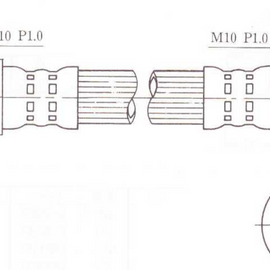 Delica L300 Rear Brake Hose