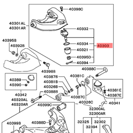 Delica L300 Upper Ball Joint